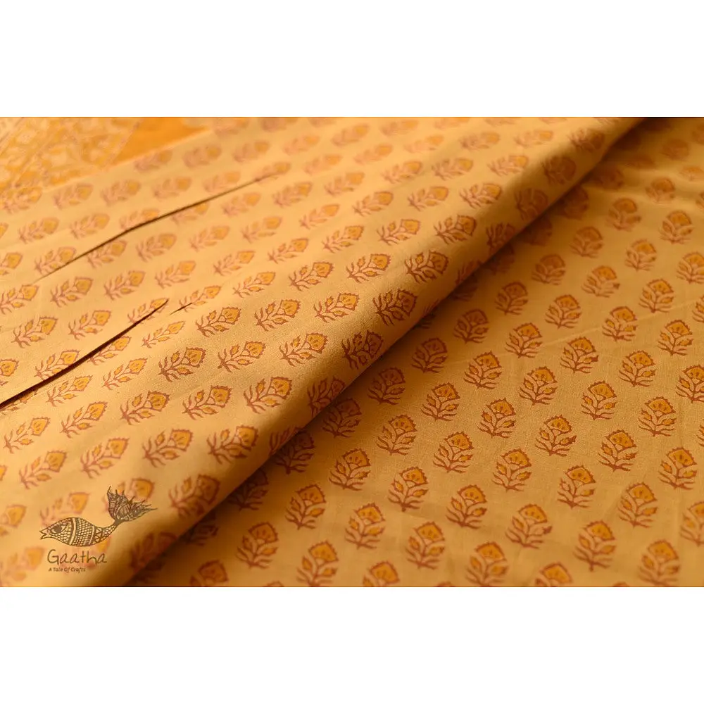 Shop Gamthi Block Print pure cotton saree