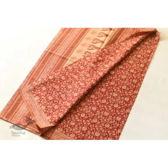 Shop Gamthi Block Print pure cotton saree