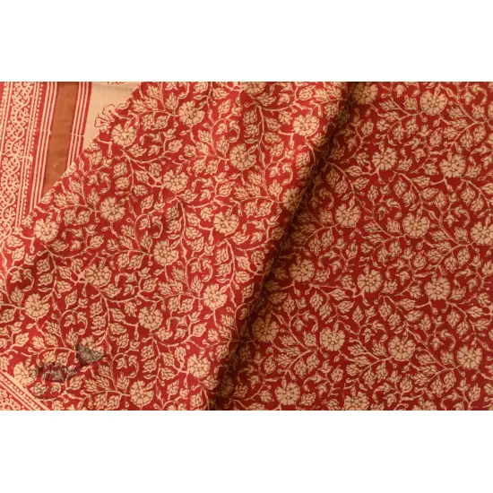 Shop Gamthi Block Print pure cotton saree