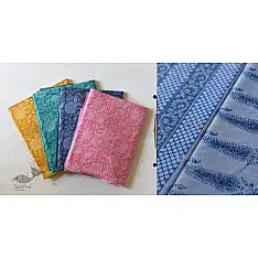 Eshana ~ Gaamthi Block Print Cotton Saree ( Four Color Options ) - B