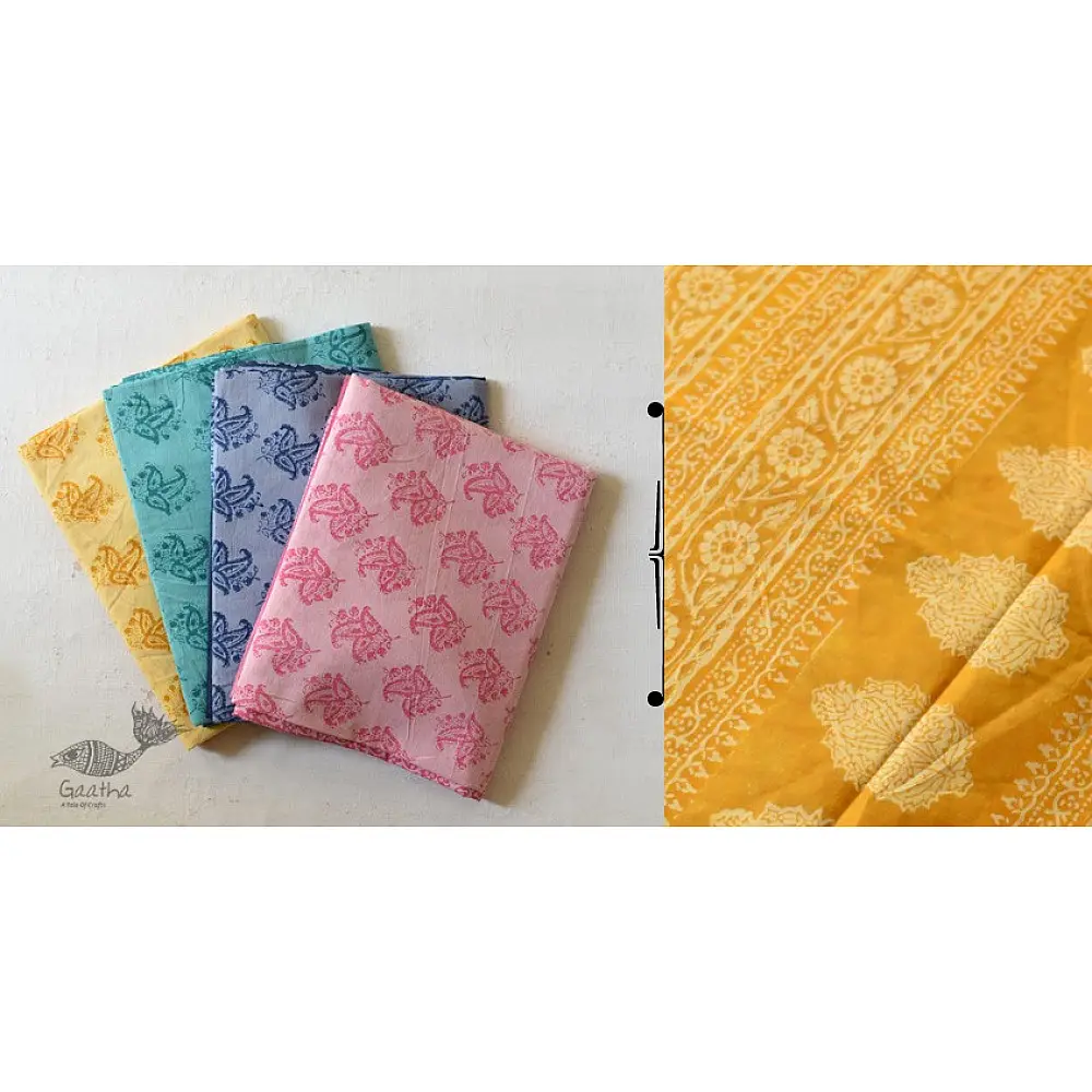 Shop Gamthi Print pure cotton saree