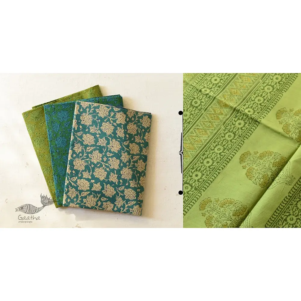 Shop Gamthi Block Print pure cotton saree