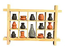 Terracotta Tales | Terracotta Pottery Art - Miniature Wall Art Frame - D