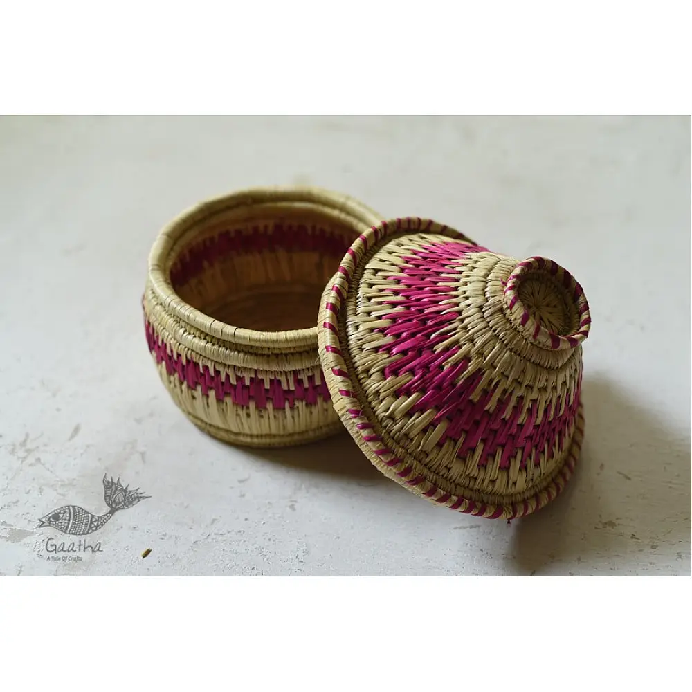 Moonj Grass handicraft storage basket