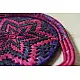Moonj Grass handicraft - Serving Tray-Pink & Purple