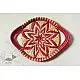 Moonj Grass handicraft - Serving Tray-Pink & Natural
