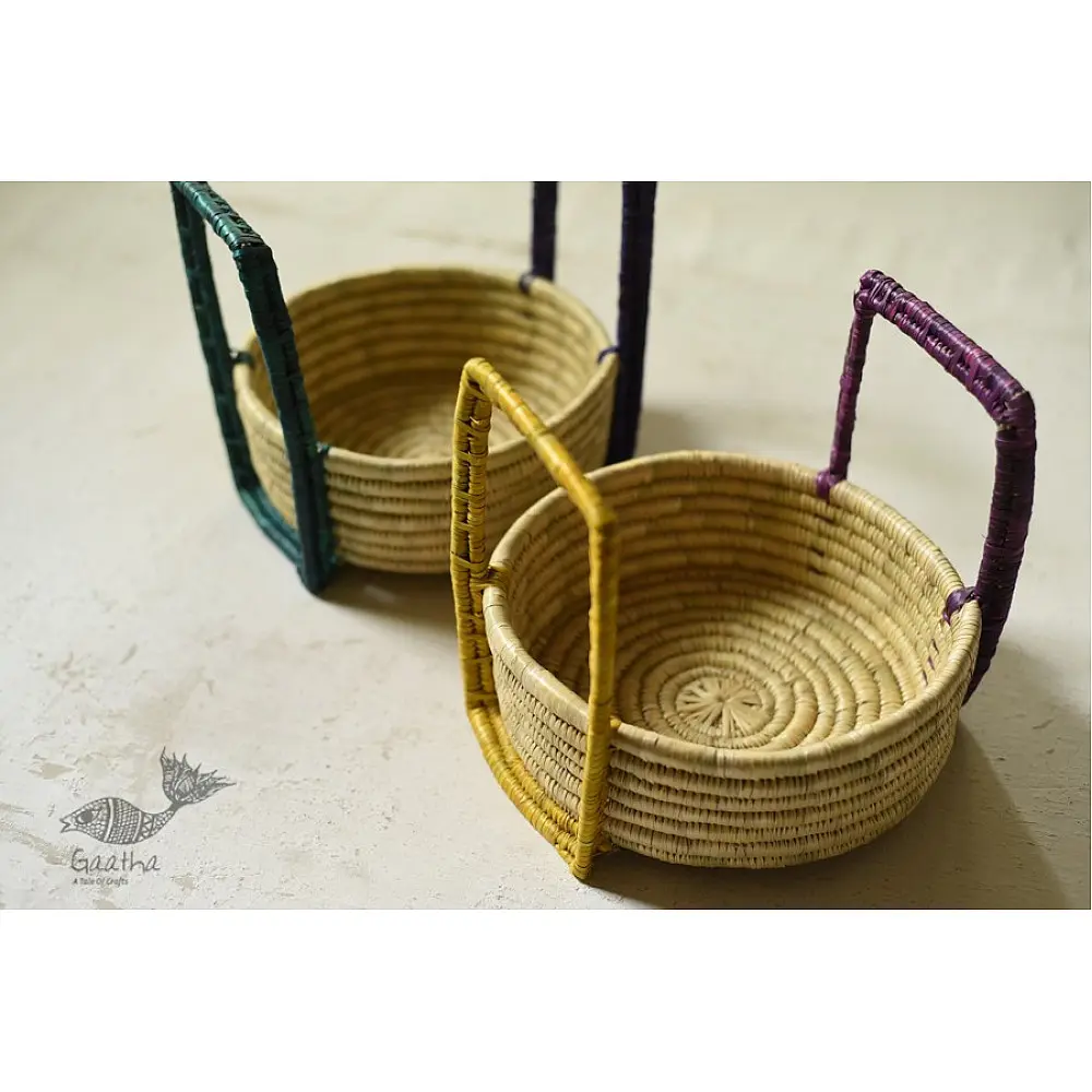 Moonj Grass handicraft - Multipurpose basket