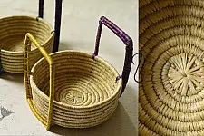 Moonj Grass Basket | Handmade Multipurpose basket (Two Colour Options)