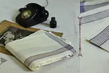Damodar . दामोदर ❇ Handloom Cotton Silk Dhoti-Khes Set ❇ 6