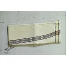 Damodar . दामोदर ❇ Handloom Cotton Silk Dhoti-Khes Set ❇ 9