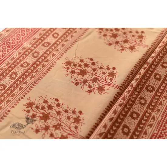 Shop Gamthi Block Print pure cotton saree