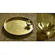 handmade brass aarti / pooja thali with diya