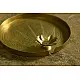 handmade brass aarti / pooja thali with diya
