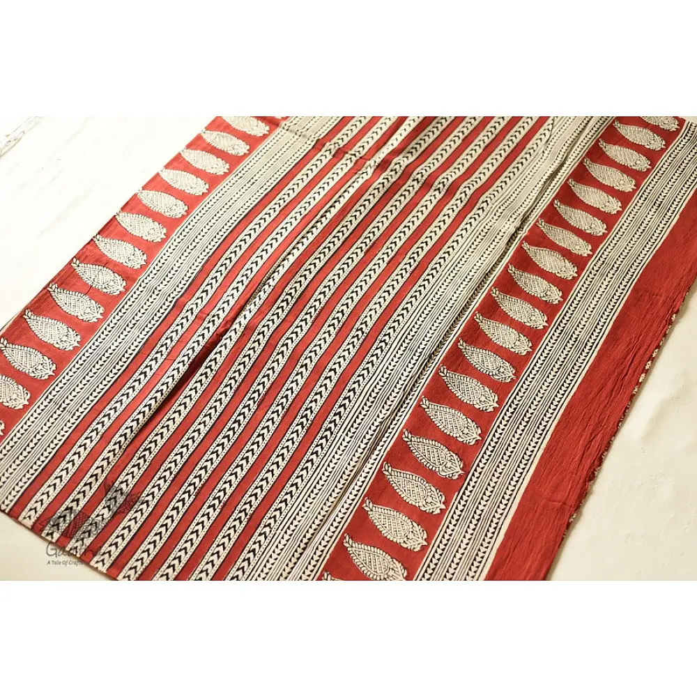 shop Bagru Block Printed Cotton Saree