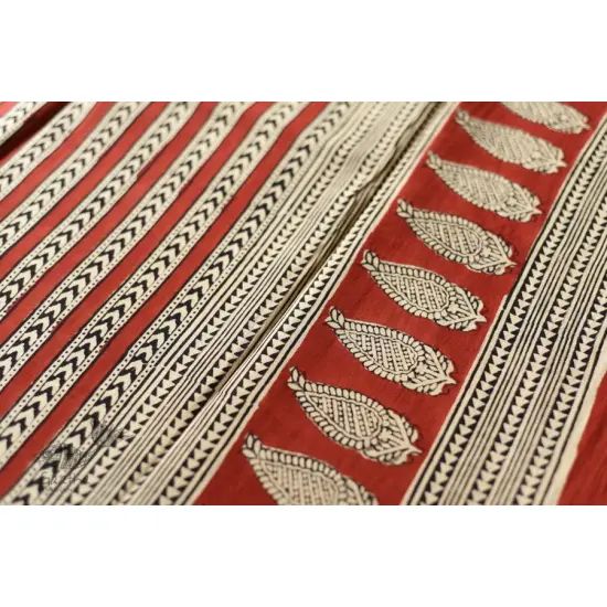 shop Bagru Block Printed Cotton Saree