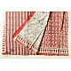 shop Bagru Cotton Red Saree - Block Printed
