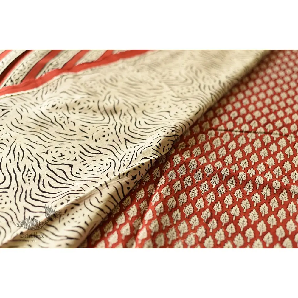 shop handmade Cotton Red Saree
