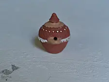 Maati Ka Kaam ‡ Terracotta Magic Oil Lamp / Diya (3.5" x 4.5" x 4") ‡ 22