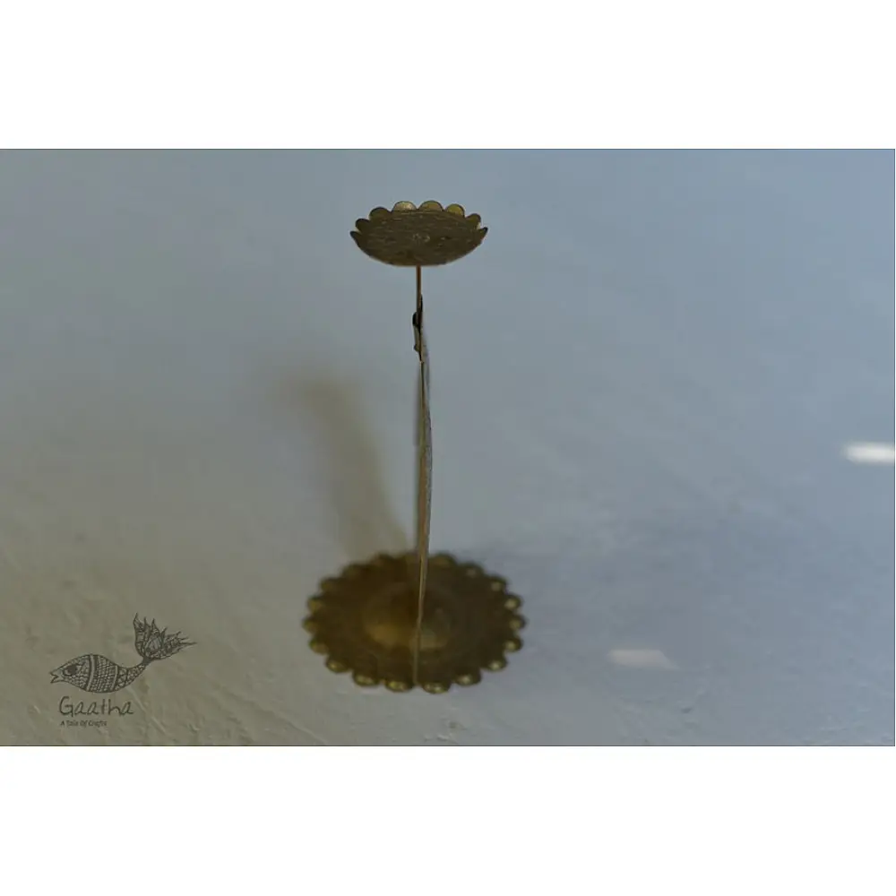 brass fish candle stand