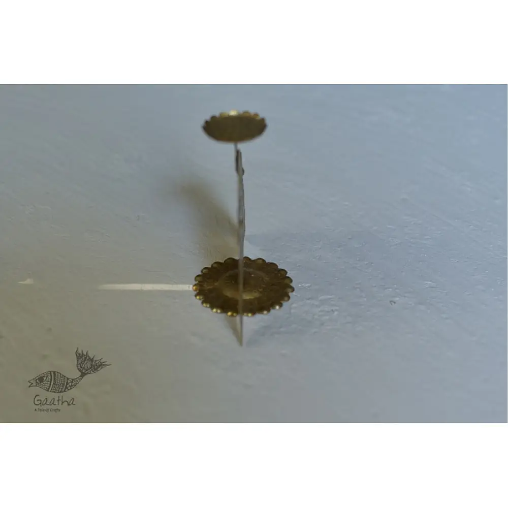 brass Peacock candle stand