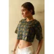 buy ajrakh hand block printed Crop Top