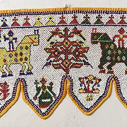 Prachin . प्राचीन | Bead Work ~ Antique Wall Hanging - G
