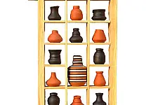 Terracotta Tales | Terracotta Pottery Art - Miniature Wall Art Frame - E