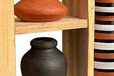 Terracotta Tales | Terracotta Pottery Art - Miniature Wall Art Frame - E