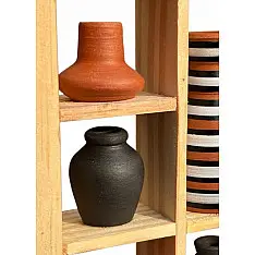 Terracotta Tales | Terracotta Pottery Art - Miniature Wall Art Frame - E
