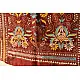  Kantha Silk Stole - Embroidered Maroon