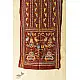  Kantha Silk Stole - Embroidered Maroon