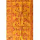  Kantha Silk Stole - Embroidered Yellow