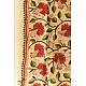 Kantha Tussar Silk Dupatta ~ Hibiscus Flowers Embroidered