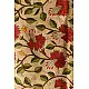 Kantha Tussar Silk Dupatta ~ Hibiscus Flowers Embroidered