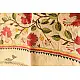 Kantha Tussar Silk Dupatta ~ Hibiscus Flowers Embroidered