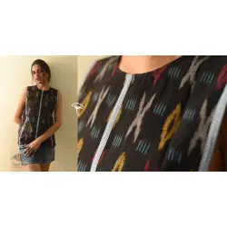 Ikat Handloom Black Top