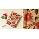 Kantha Tussar Silk Hand Embroidered Dupatta ~ Red Flowers All Over