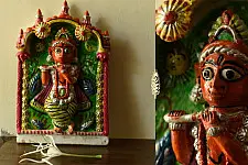 Molela | Mitti Ki Murti - Handmade Terracotta Plaques - Krishna