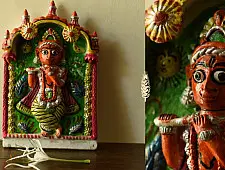 Molela | Mitti Ki Murti - Handmade Terracotta Plaques - Krishna