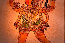 Leather Puppets - Hanuman
