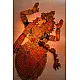 shop leather puppet - handmade female dancer