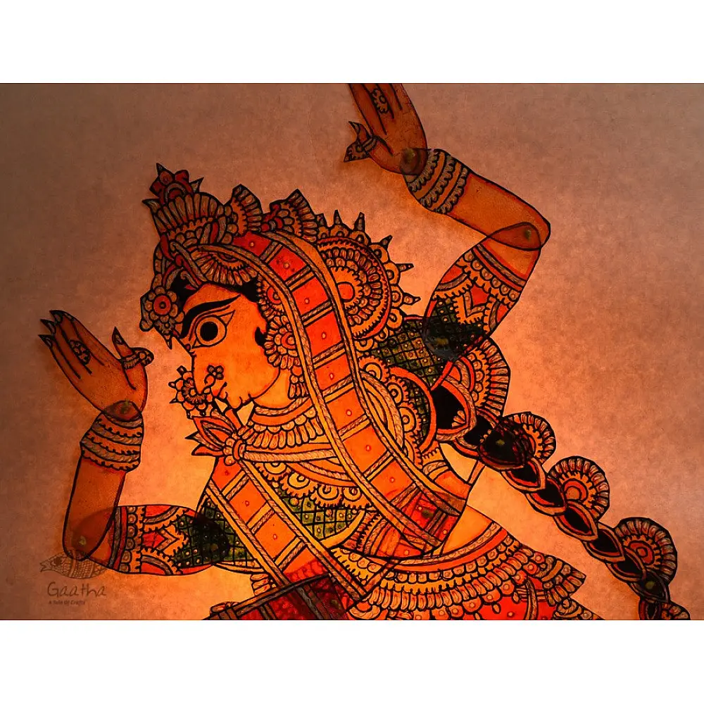 shop leather puppet - handmade female dancer