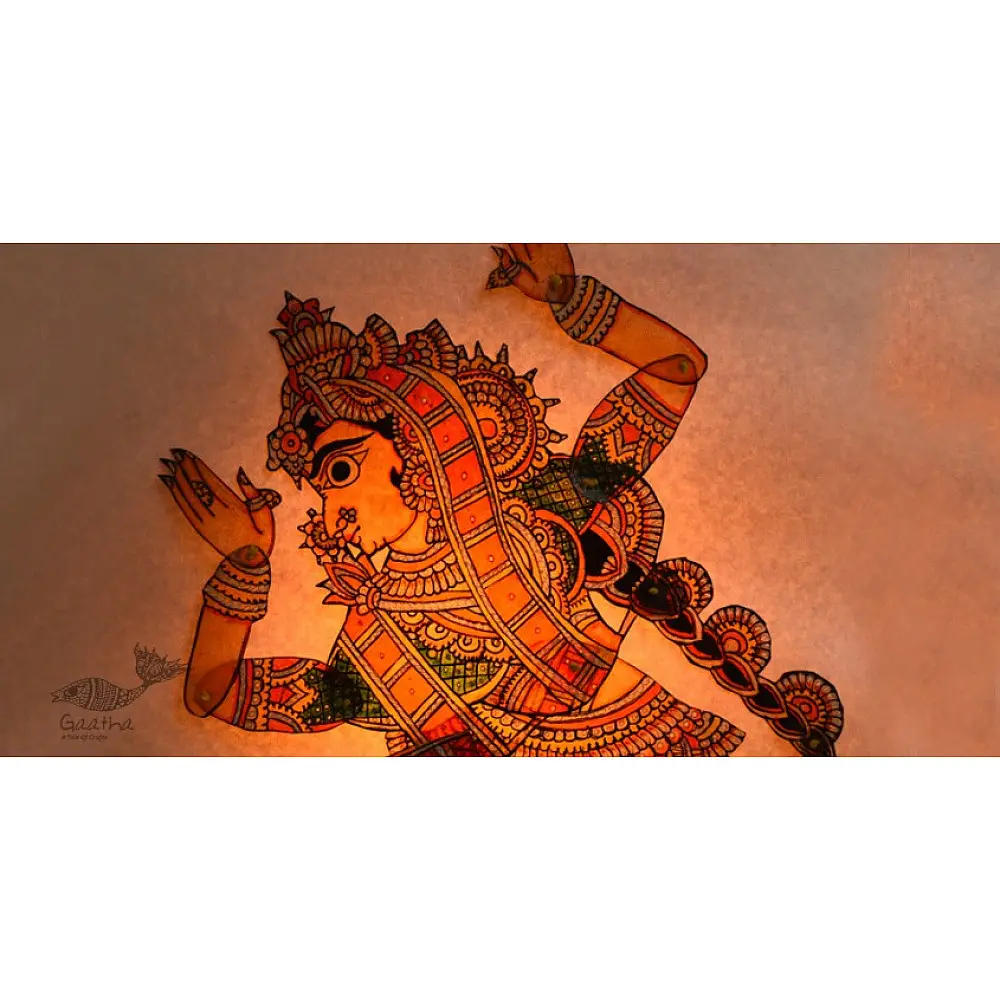 shop leather puppet - handmade female dancer