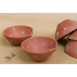 Maati Ka Kaam ● Diya -  Medium Diyas  { Set of Two } ● 13