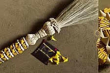 खजुरी  ☙ Date leaves Broom ☙ Wall Hanging ☙ 9