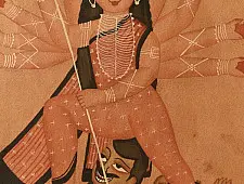 Kalighat Painting | Ma Durga