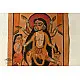 kalighat canvas painting - Goddess kali