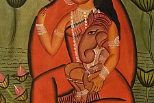 Kalighat Painting | Gauri Ganesh