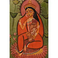 Kalighat Painting | Gauri Ganesh