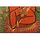 original kalighat painting gauri with ganesh